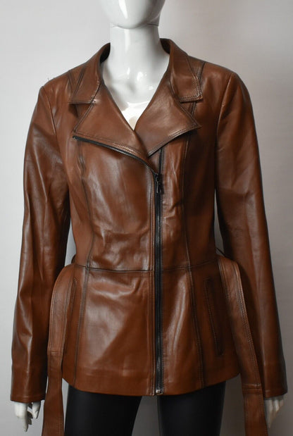Stylische Damen Lederjacke