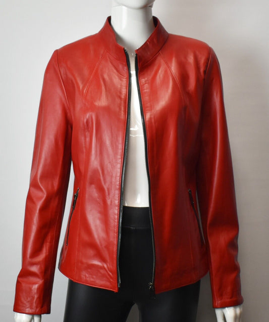 Stylische Damen Lederjacke