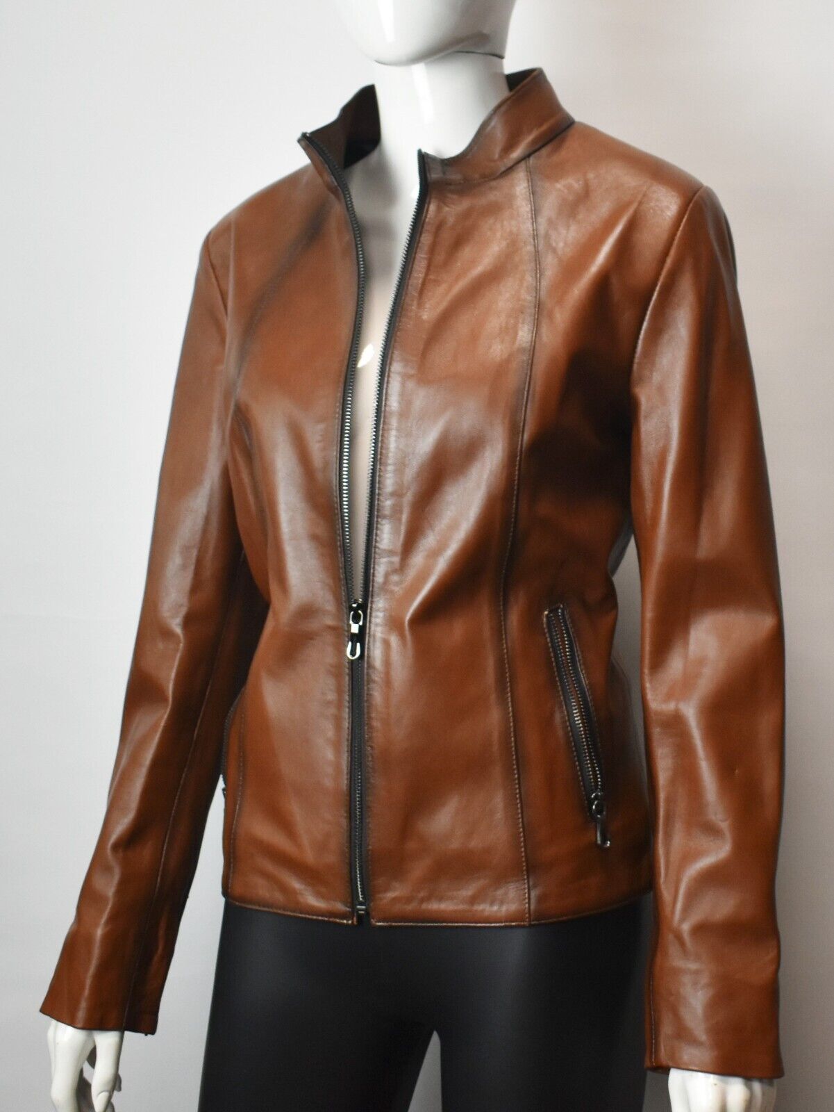 Stylische Damen Lederjacke