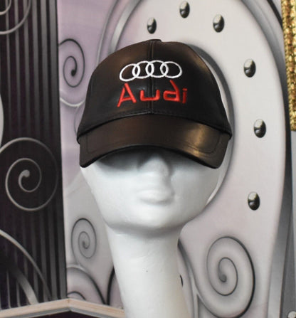 Leder Cap Basecap Ledermütze mit Logo