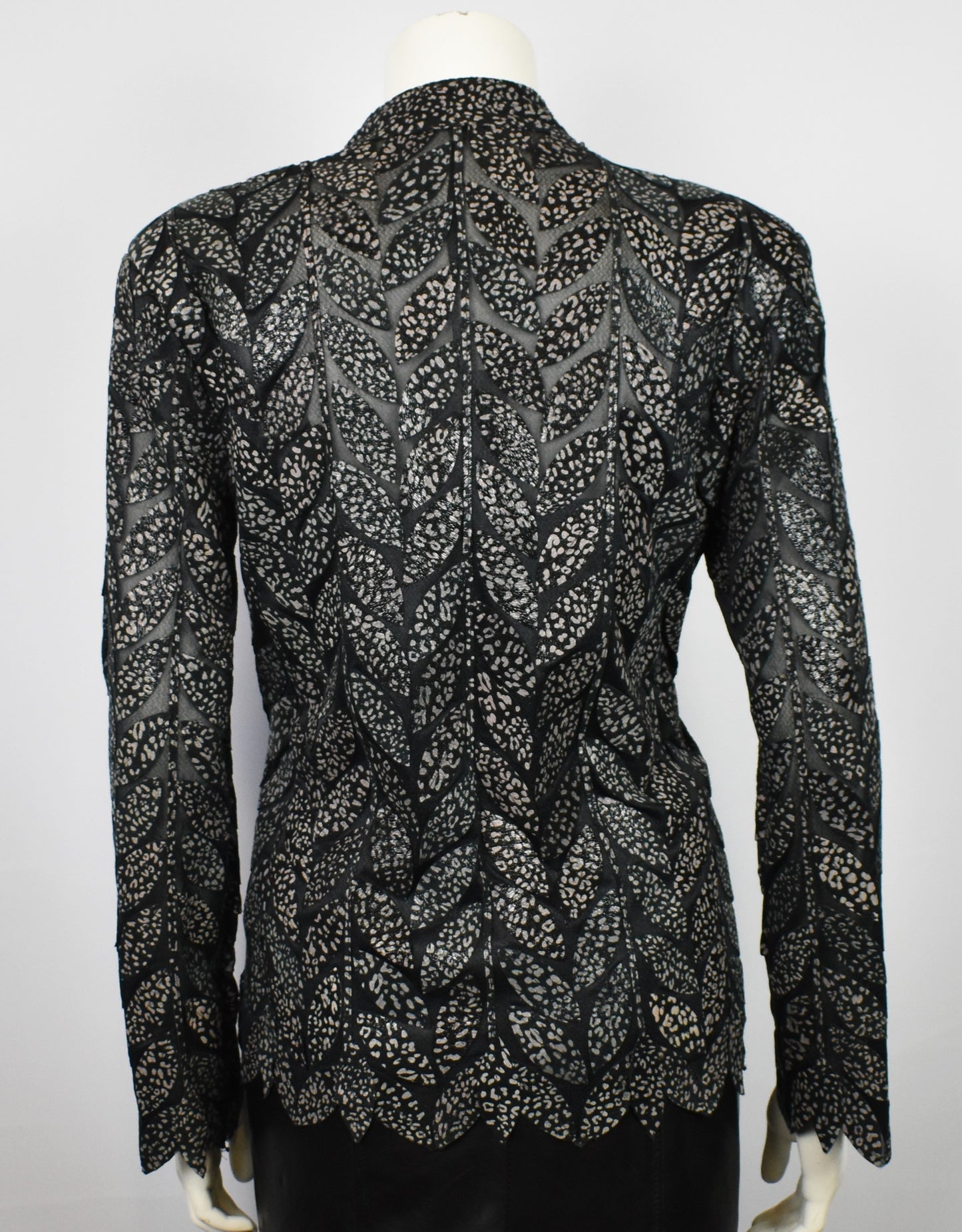 Designer Damen  Lederblazer Bluse