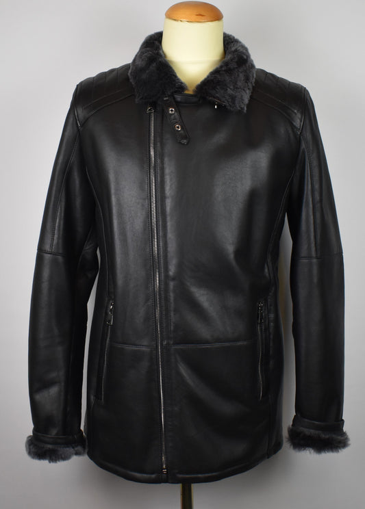 Herren Lammfelljacke/Winterjacke  Echtleder