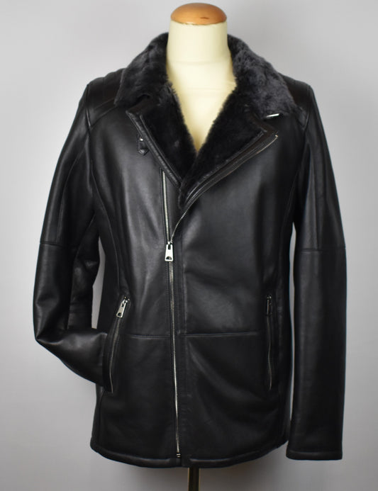 Herren Lammfelljacke/Winterjacke  Echtleder