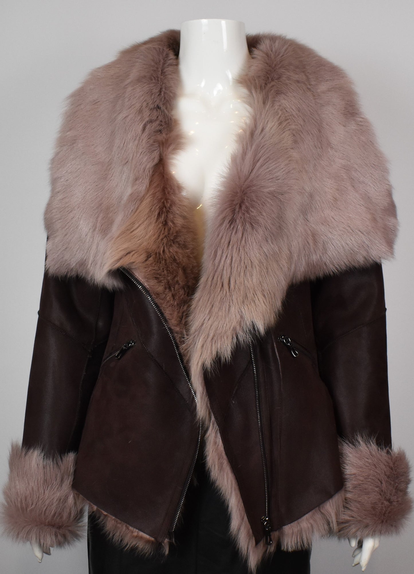 Echte Lammfelljacke mit Toskana Fell Damen