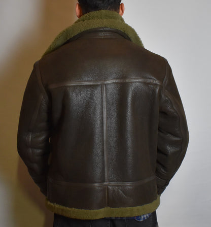 Echte Lammfelljacke Pilotenjacke Fliegerjacke