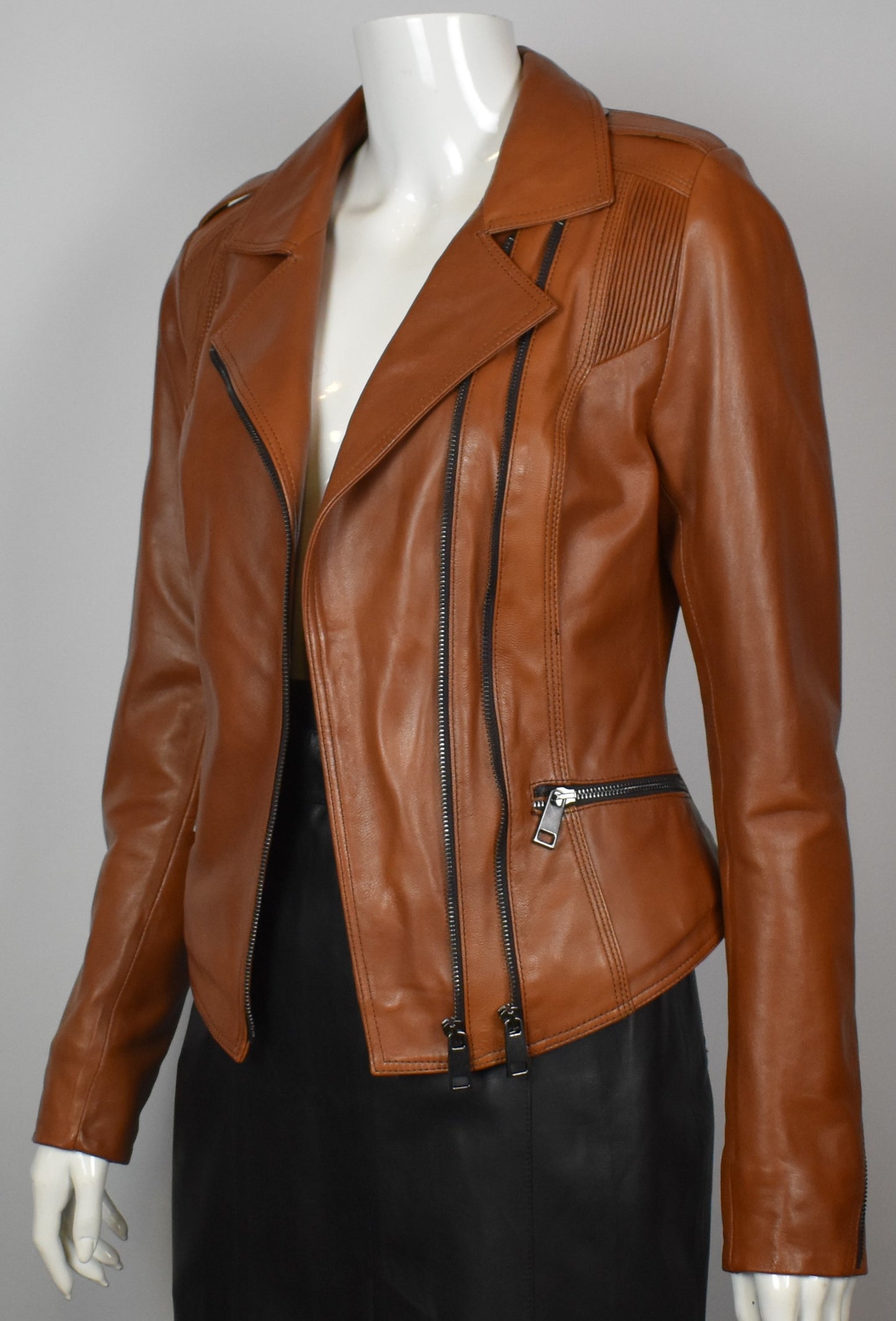 Stylische Damen  Lederjacke