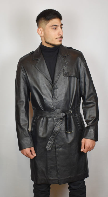Eleganter Ledermantel Herren