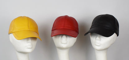 Leder Cap Basecap Ledermütze