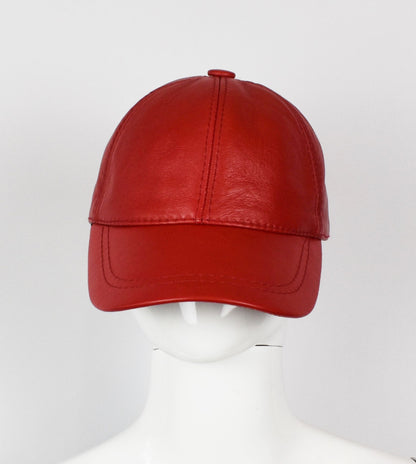 Leder Cap Basecap Ledermütze