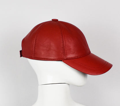 Leder Cap Basecap Ledermütze