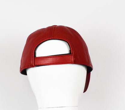 Leder Cap Basecap Ledermütze