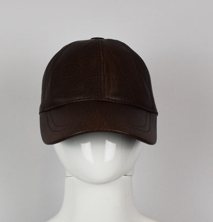 Leder Cap Basecap Ledermütze