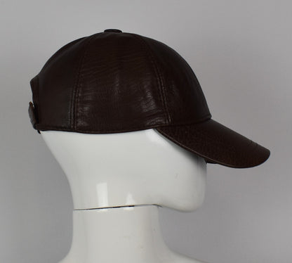 Leder Cap Basecap Ledermütze