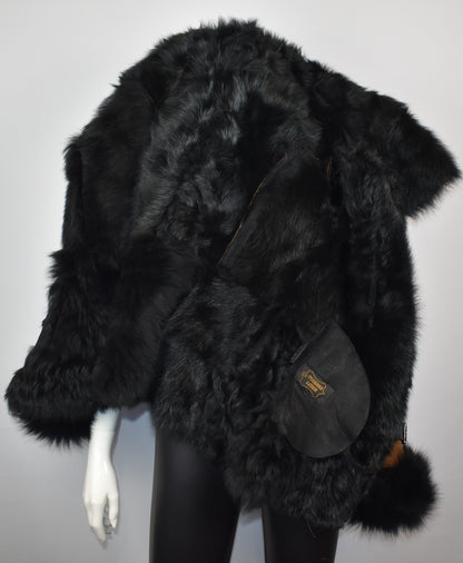 Designer Lammfelljacke mit echtem Toskana Fell Kapuze