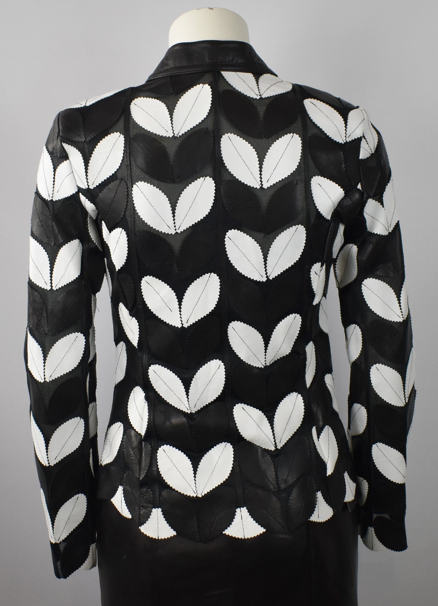 Designer Damen  Lederblazer Bluse