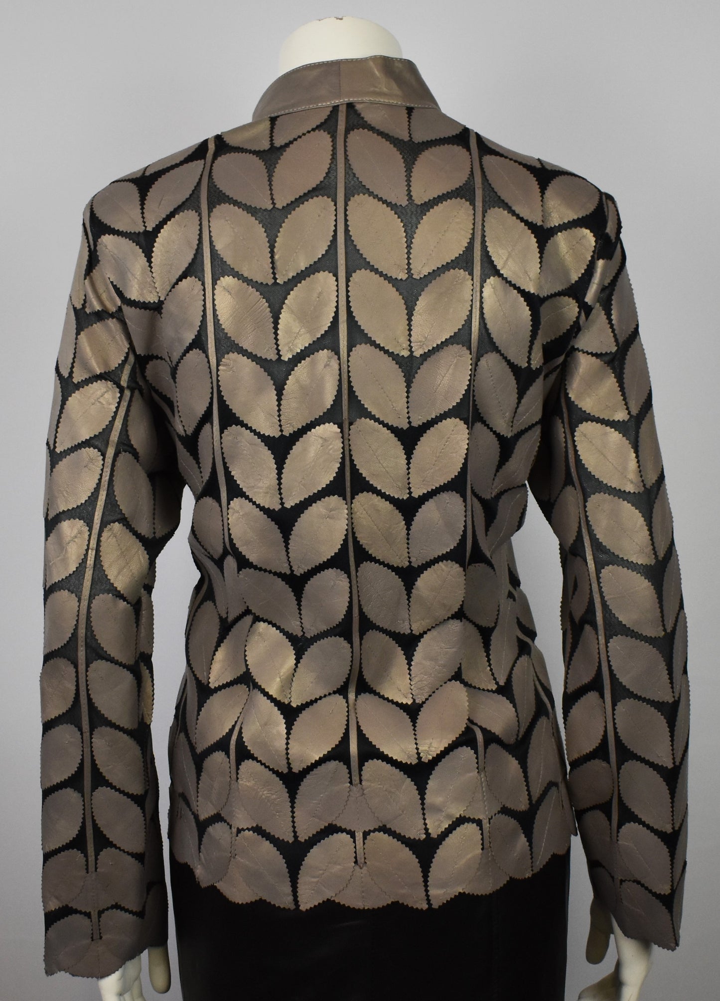 Designer Damen  Lederblazer Bluse